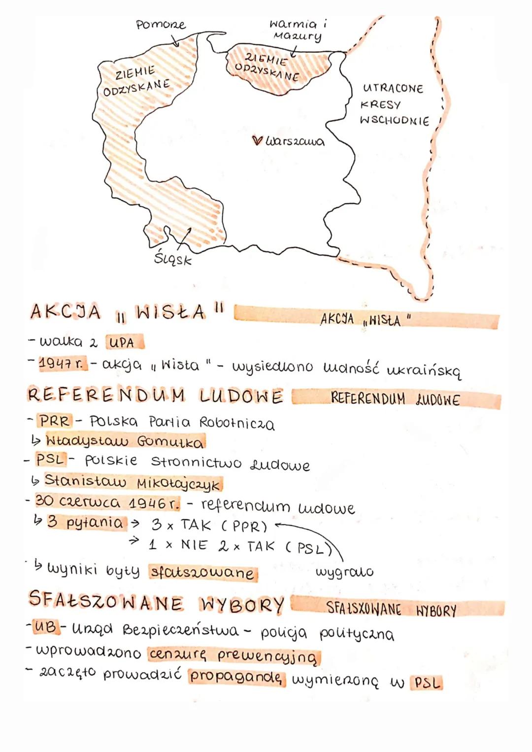 Początki
władzy komunistów
= w polsce:
NOWA POLSKA
NOWA POLSKA
- terytorium Polski zmniejszy to się o 20% w stosunku do
obszaru 2 1939 r.
- 