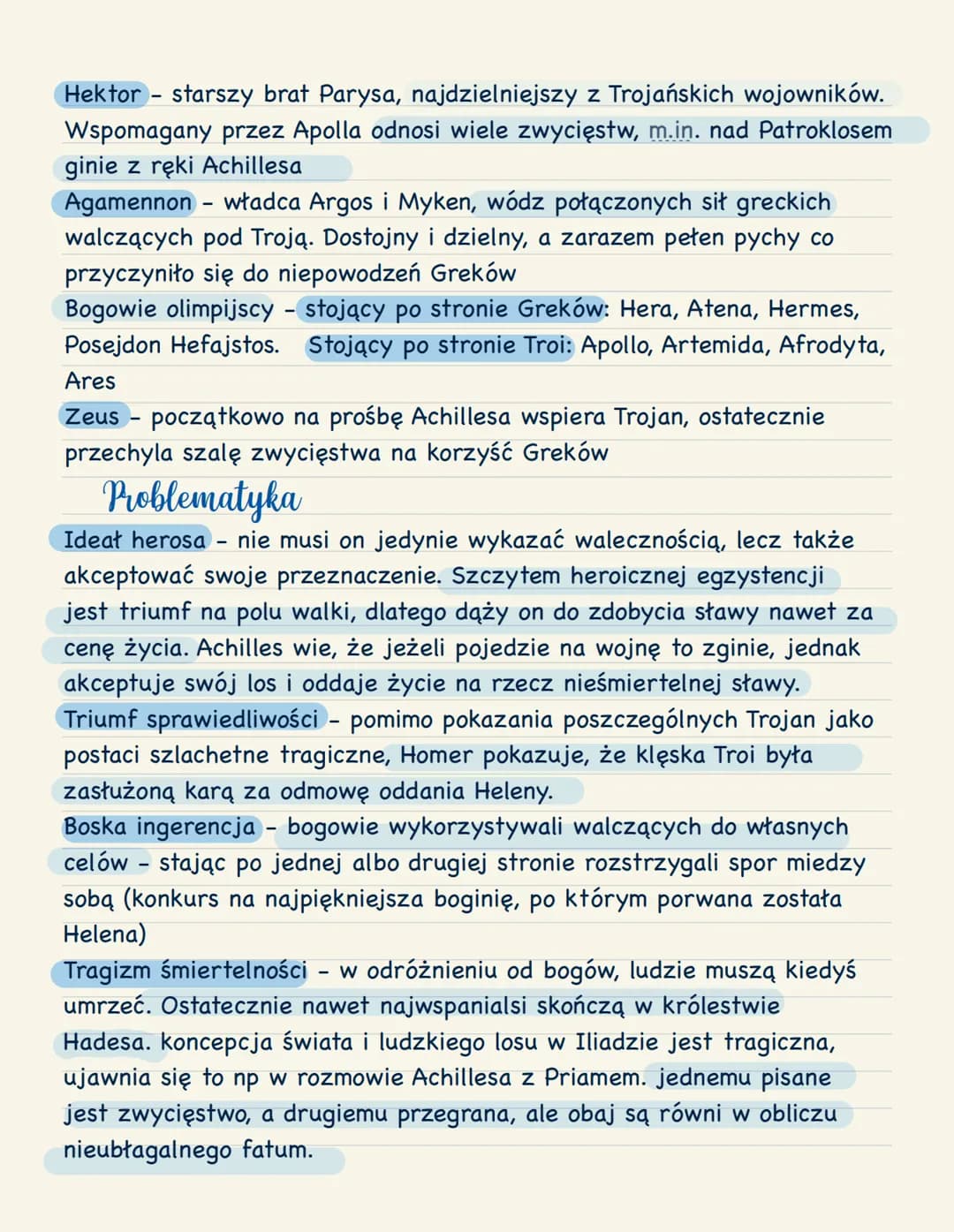 Hliada
Napisanie Iliady przypisuje się Homerowi - starożytnemu poecie, na
którego temat nie zachowały się żadne źródła historyczne . Iliada

