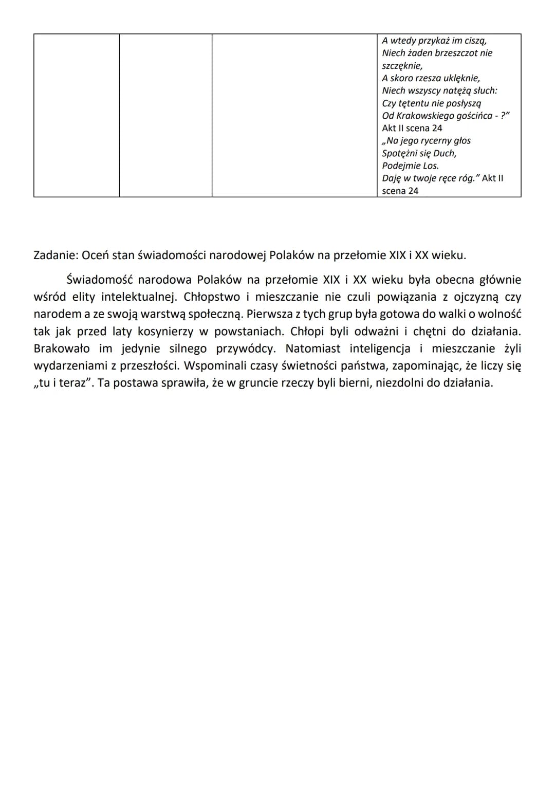 Kto
Widmo
(Ludwik de
Laveaux)
Stańczyk
Rycerz
(Zawisza
Czarny)
Komu
Hetman
(Franciszek
Ksawery
Branicki)
Marysi
Poecie
Dlaczego i/lub po co 
