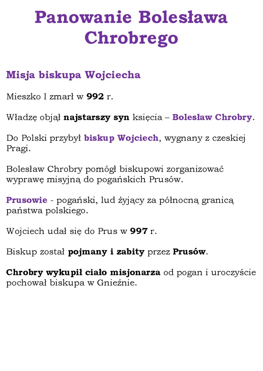 Panowanie Bolesława Chrobrego (WSiP kl 5)