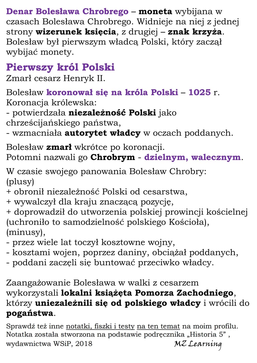 Panowanie Bolesława
Chrobrego
Misja biskupa Wojciecha
Mieszko I zmarł w 992 r.
Władzę objął najstarszy syn księcia – Bolesław Chrobry.
Do Po