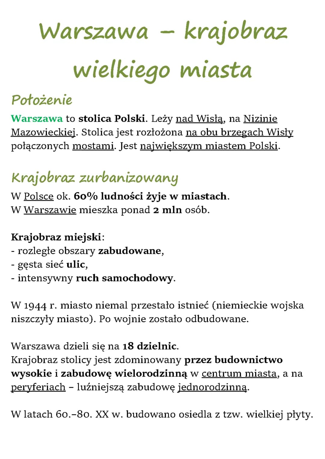 Warszawa – krajobraz wielkiego miasta (WSiP kl. 5)