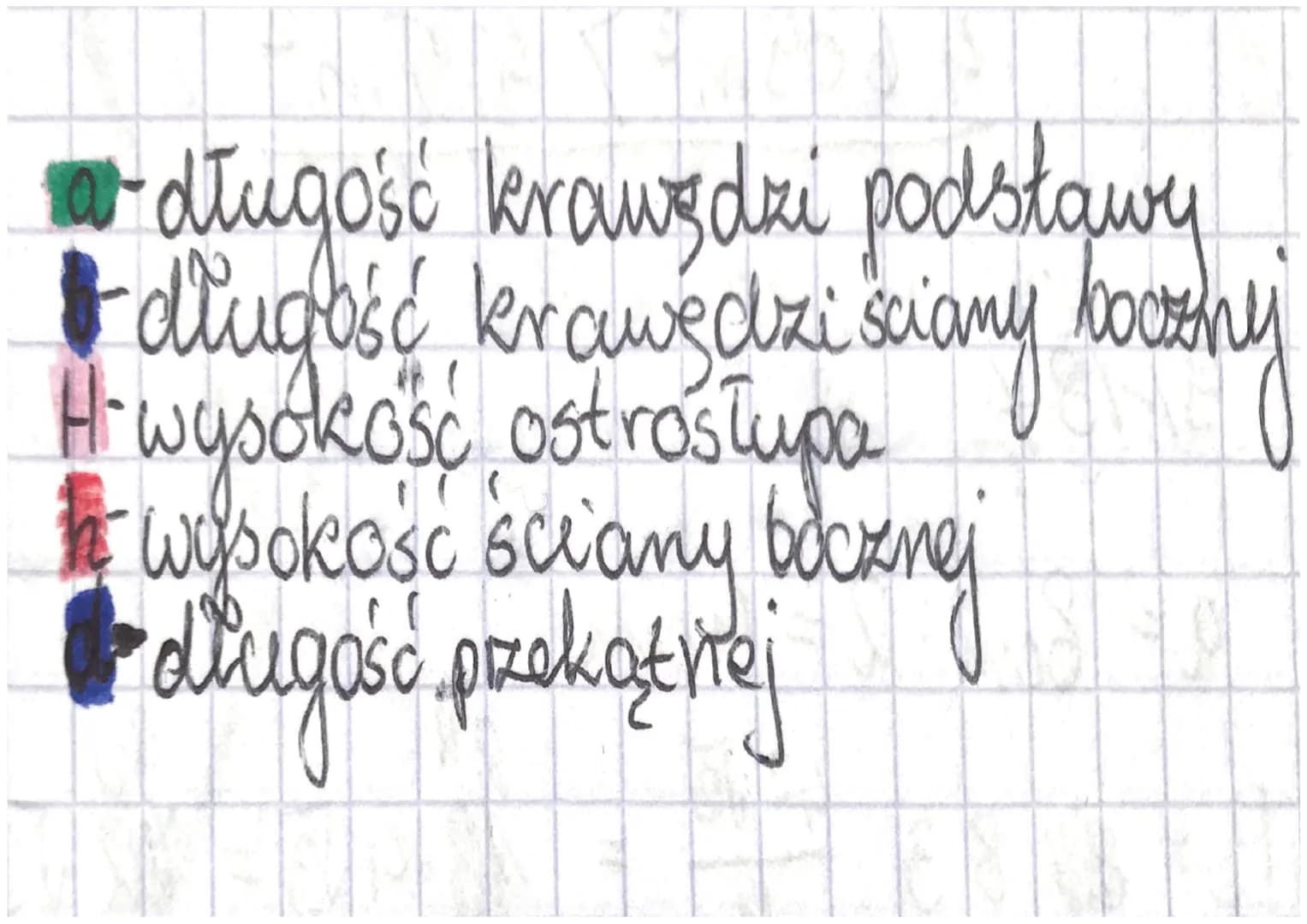 2
d с
1/2 a
OSTROTUPREN
a
a
1. Ostrostup prawidłowy czworokątny
H
n K
t
H
r
a
3
id
6
i
a
2. Ostrostup prawidłowy trójkątny
H
D
ܐ ܠܬ
a długoś