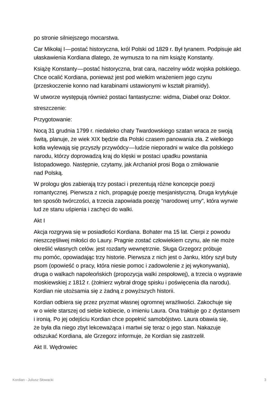 Kordian - Juliusz Słowacki
autor: Juliusz Słowacki
tytuł: "Kordian"
codiołac. serce
imię znaczące wymyślone przez Juliusza Słowackiego
rodza