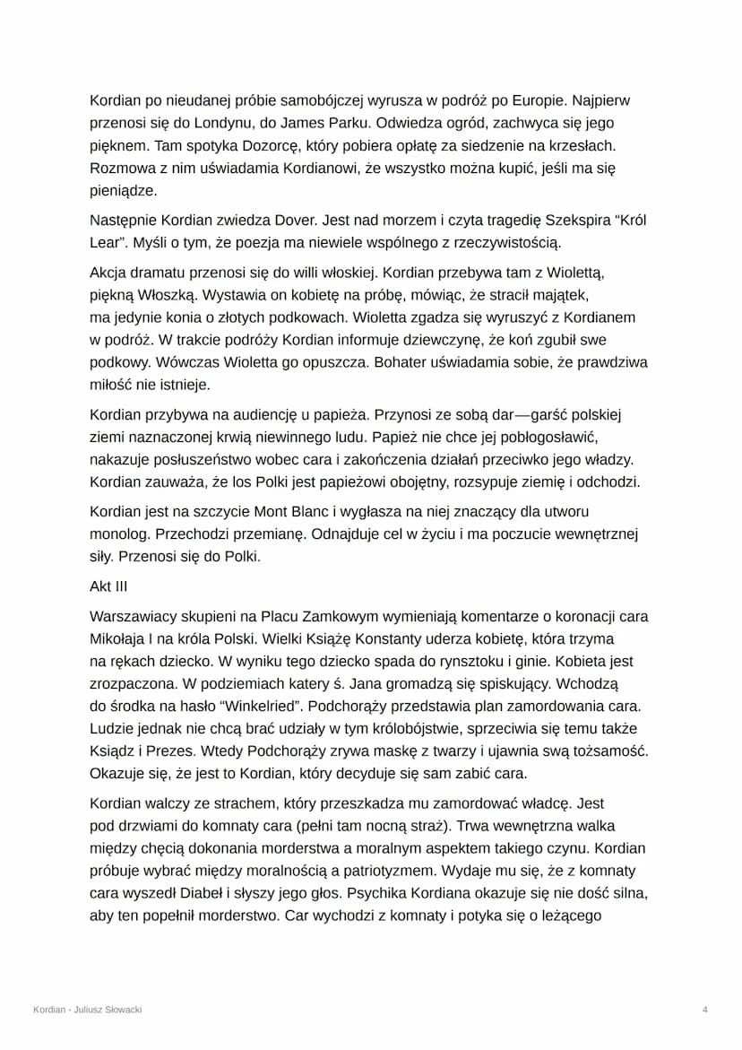 Kordian - Juliusz Słowacki
autor: Juliusz Słowacki
tytuł: "Kordian"
codiołac. serce
imię znaczące wymyślone przez Juliusza Słowackiego
rodza