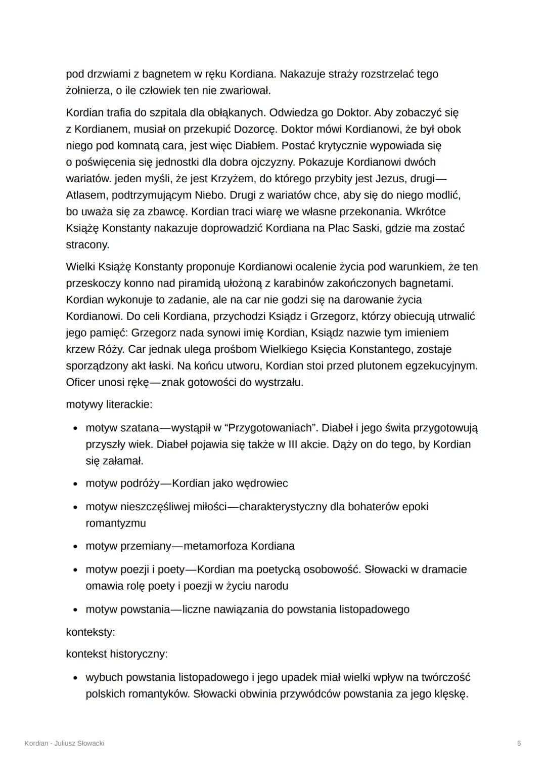 Kordian - Juliusz Słowacki
autor: Juliusz Słowacki
tytuł: "Kordian"
codiołac. serce
imię znaczące wymyślone przez Juliusza Słowackiego
rodza