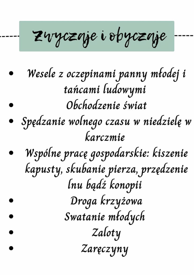 Chłopi
Fabuła town pierwszego chłopów
pt "Jesień"
Dalsze losy bohaterów
Stosunek chłopów do ziemi i pracy
zróżnicowanie wsi Lipce
zwyczaje i
