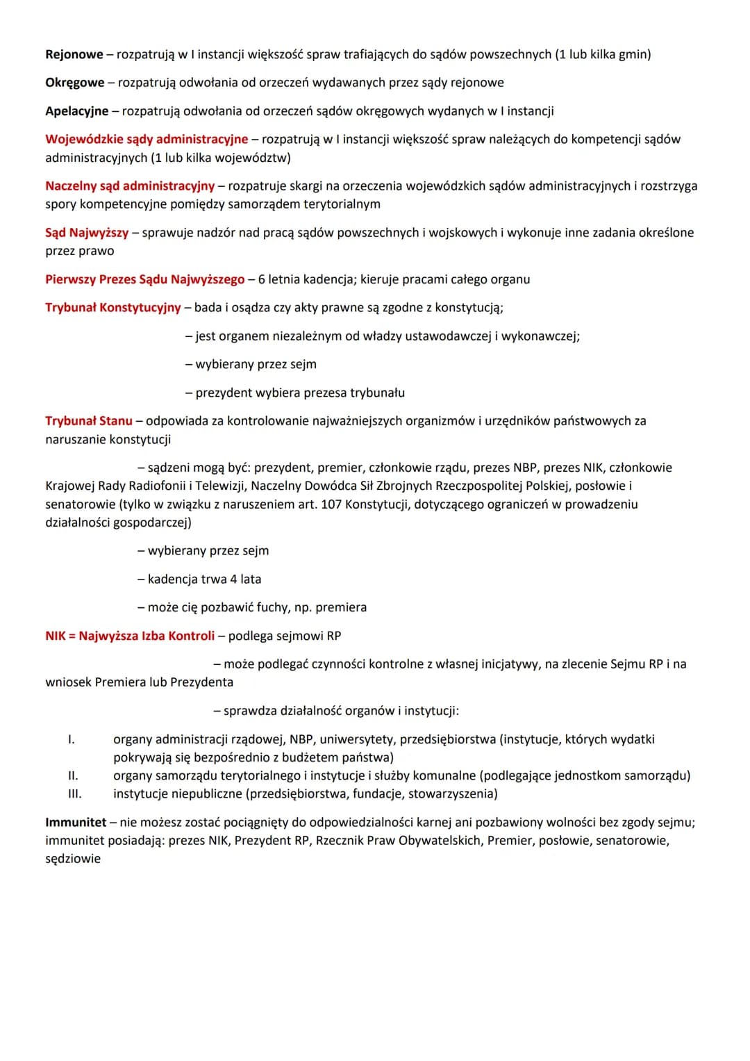 Konstytucja Rzeczpospolitej Polskiej - uchwalona 2.04.1997 przed Zgromadzenie Narodowe
- składa się z preambuły (uroczystego wstępu)
- i 243