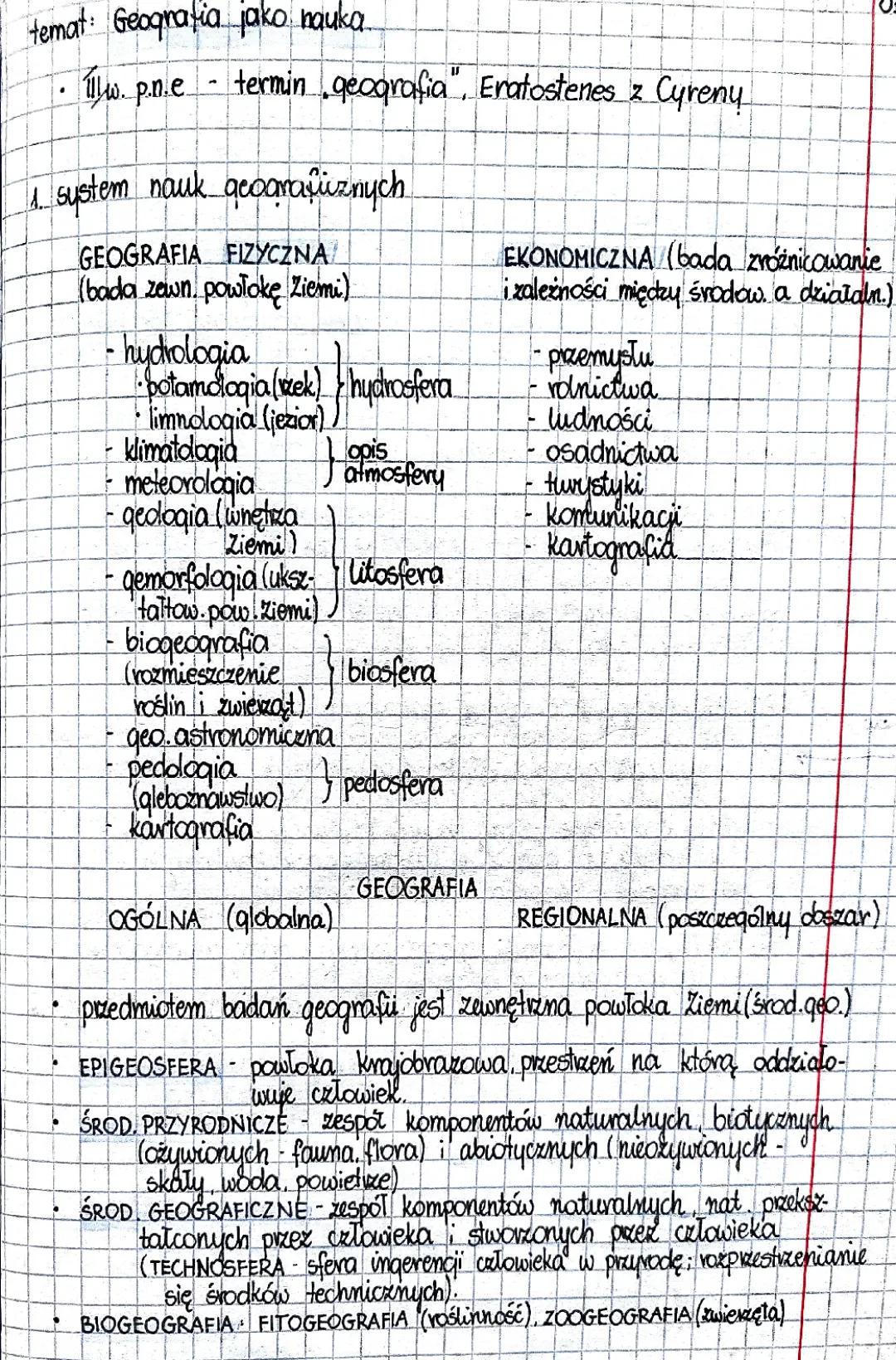 Co to są nauki geograficzne? Podział nauk geograficznych