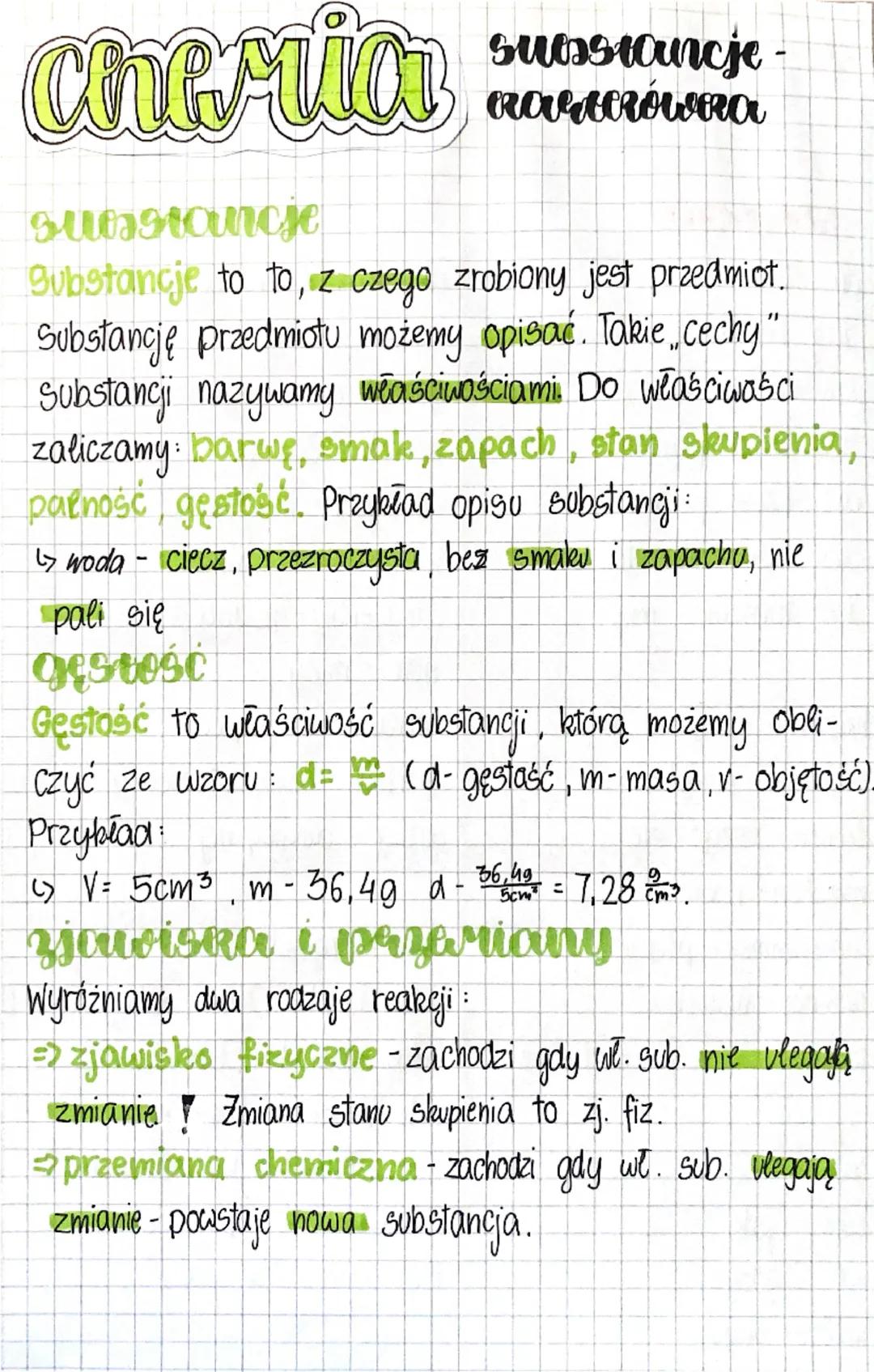 # cheria

substancje
RavAcrówra

substancje

Substancje to to, z czego zrobiony jest przedmiot.
Substancję przedmiotu możemy opisać. Takie "