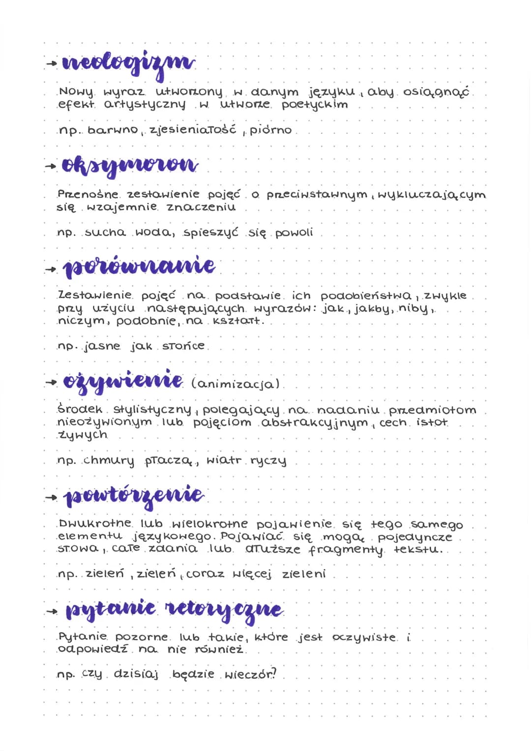 Środki
stylistyczne
• apostrofa
Bezpośredni, uroczysty zwrot do adresata, którym może
być bóstwo, osoba, zjawisko, pojęcie lub przedmiot..
N