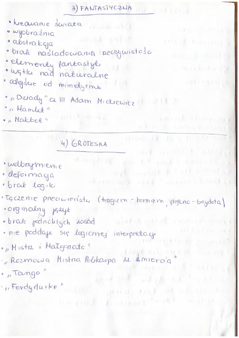 KONWENCJE LITERACKIE AMATE
1) Realistyczna
2) Naturalistyczna
3) Fantastyczna
4) Groteskowa
5) Oniryczna
9
6) Baśniowa Man
4) Trupistyczna
8