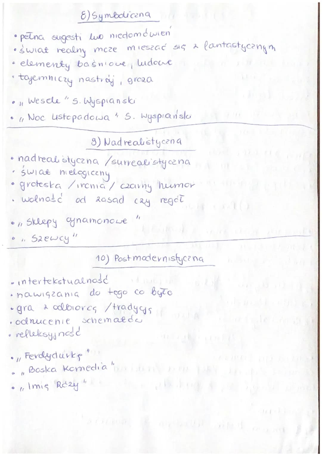 KONWENCJE LITERACKIE AMATE
1) Realistyczna
2) Naturalistyczna
3) Fantastyczna
4) Groteskowa
5) Oniryczna
9
6) Baśniowa Man
4) Trupistyczna
8