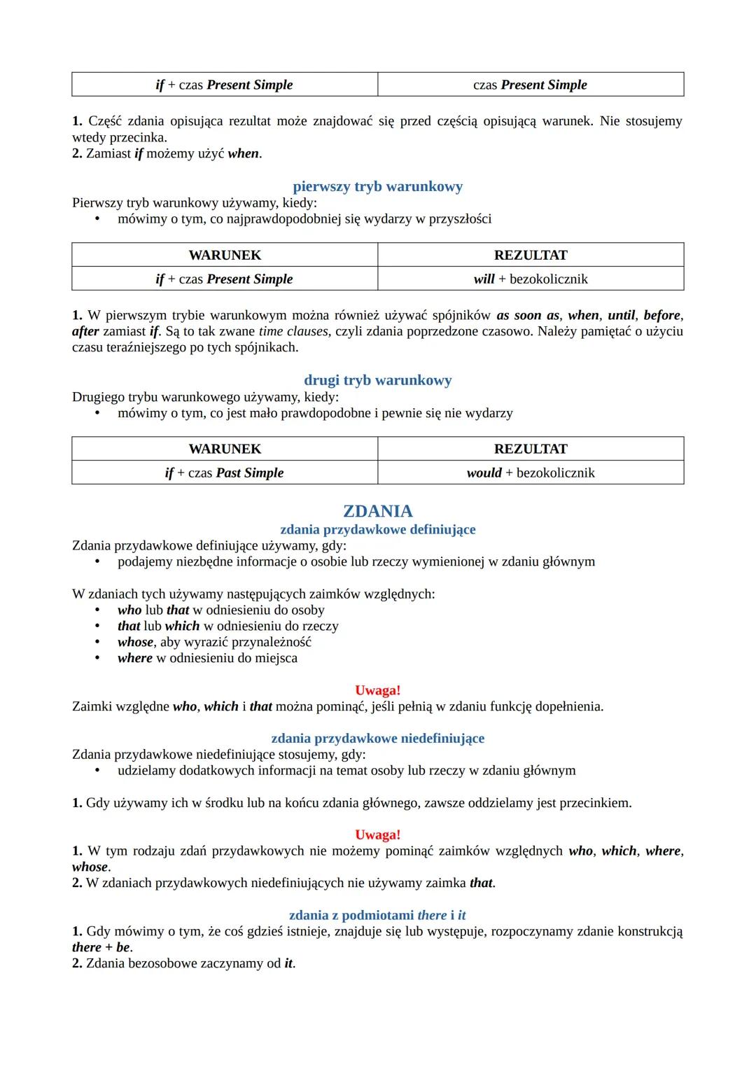 # CZASY
Present Simple
twierdzenia i przeczenia

I
We
You
They

He
She
It

work
don't (do not) work

works
doesn't (=does not) work

in the 