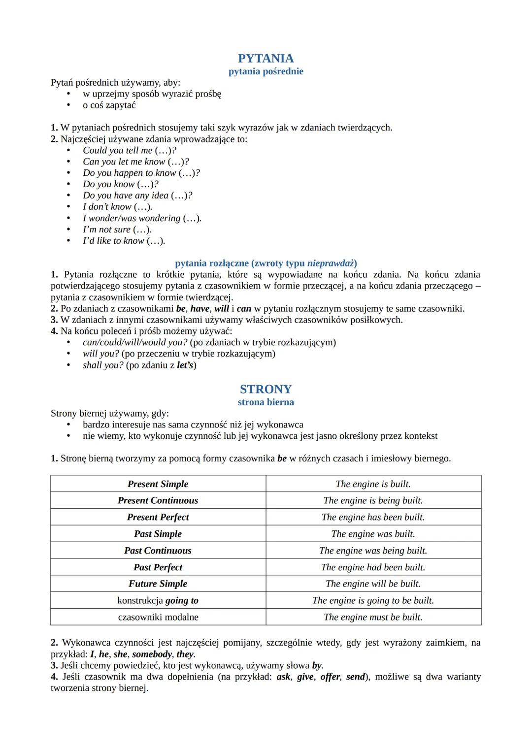 # CZASY
Present Simple
twierdzenia i przeczenia

I
We
You
They

He
She
It

work
don't (do not) work

works
doesn't (=does not) work

in the 