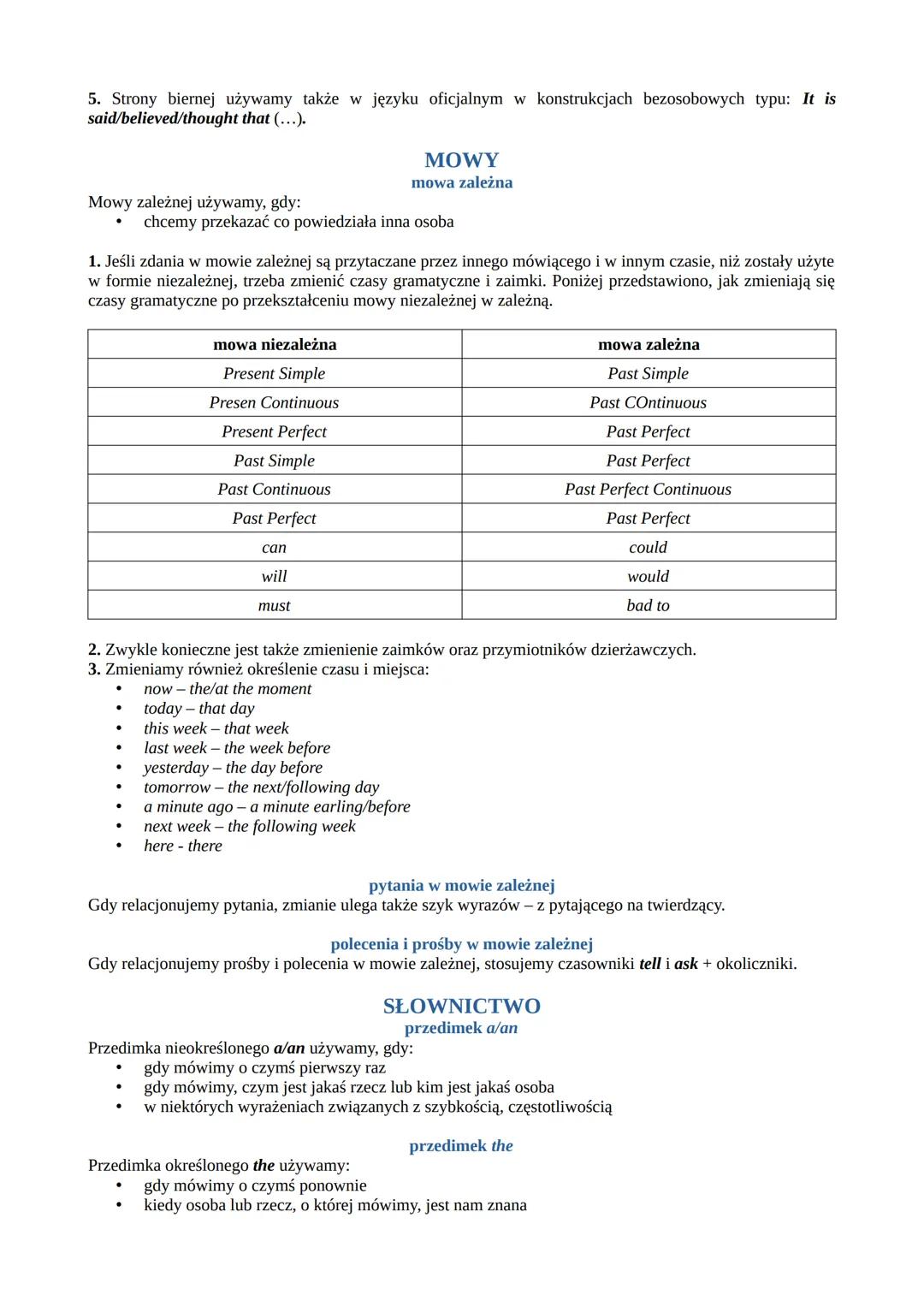 # CZASY
Present Simple
twierdzenia i przeczenia

I
We
You
They

He
She
It

work
don't (do not) work

works
doesn't (=does not) work

in the 