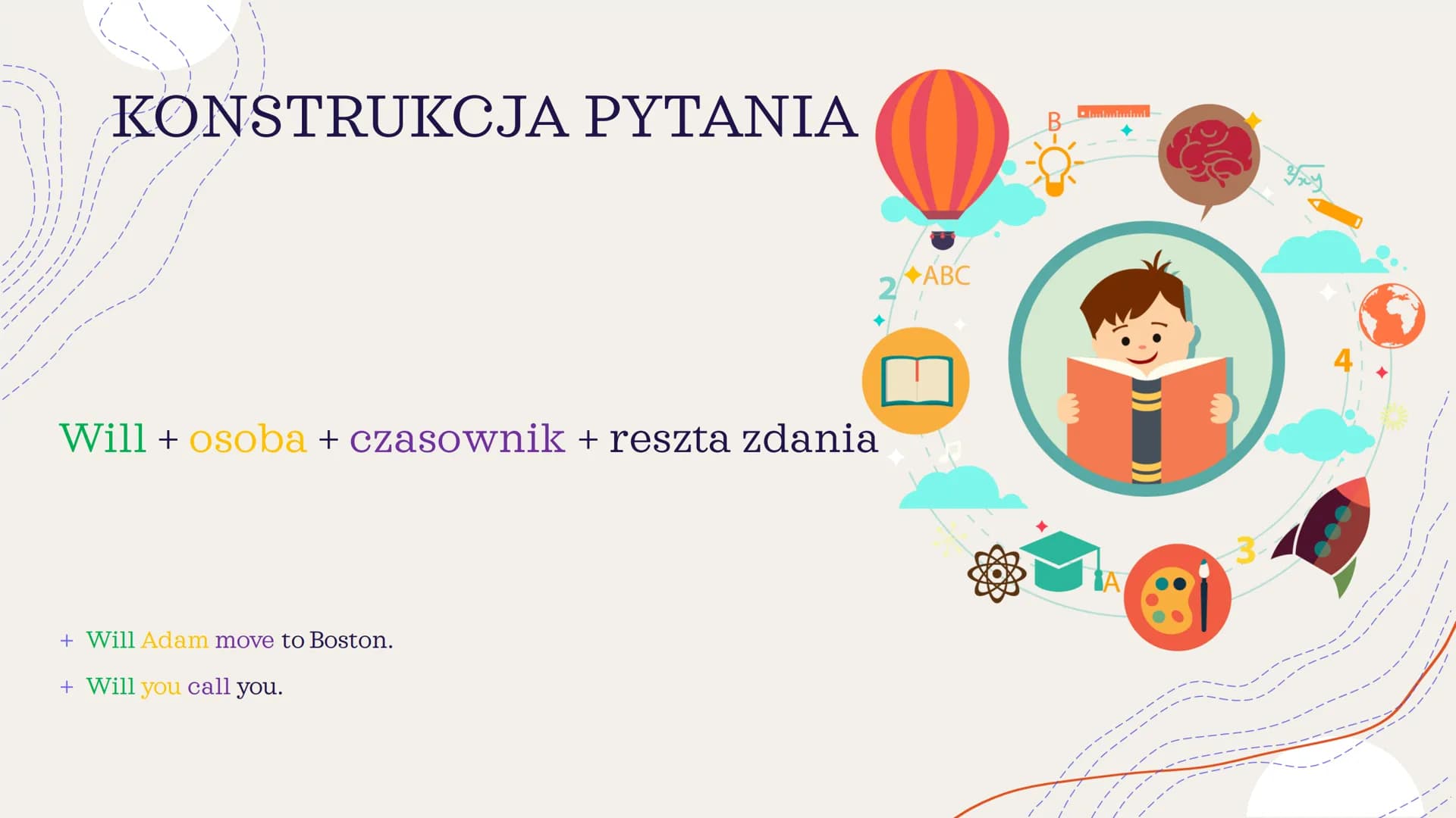 +
Future Simple
&
Future Continuous ZASTOSOWANIE
CZASU
FUTURE SIMPLE
Future Simple używamy mówiąc o spontanicznych
decyzjach, podjętych w ch