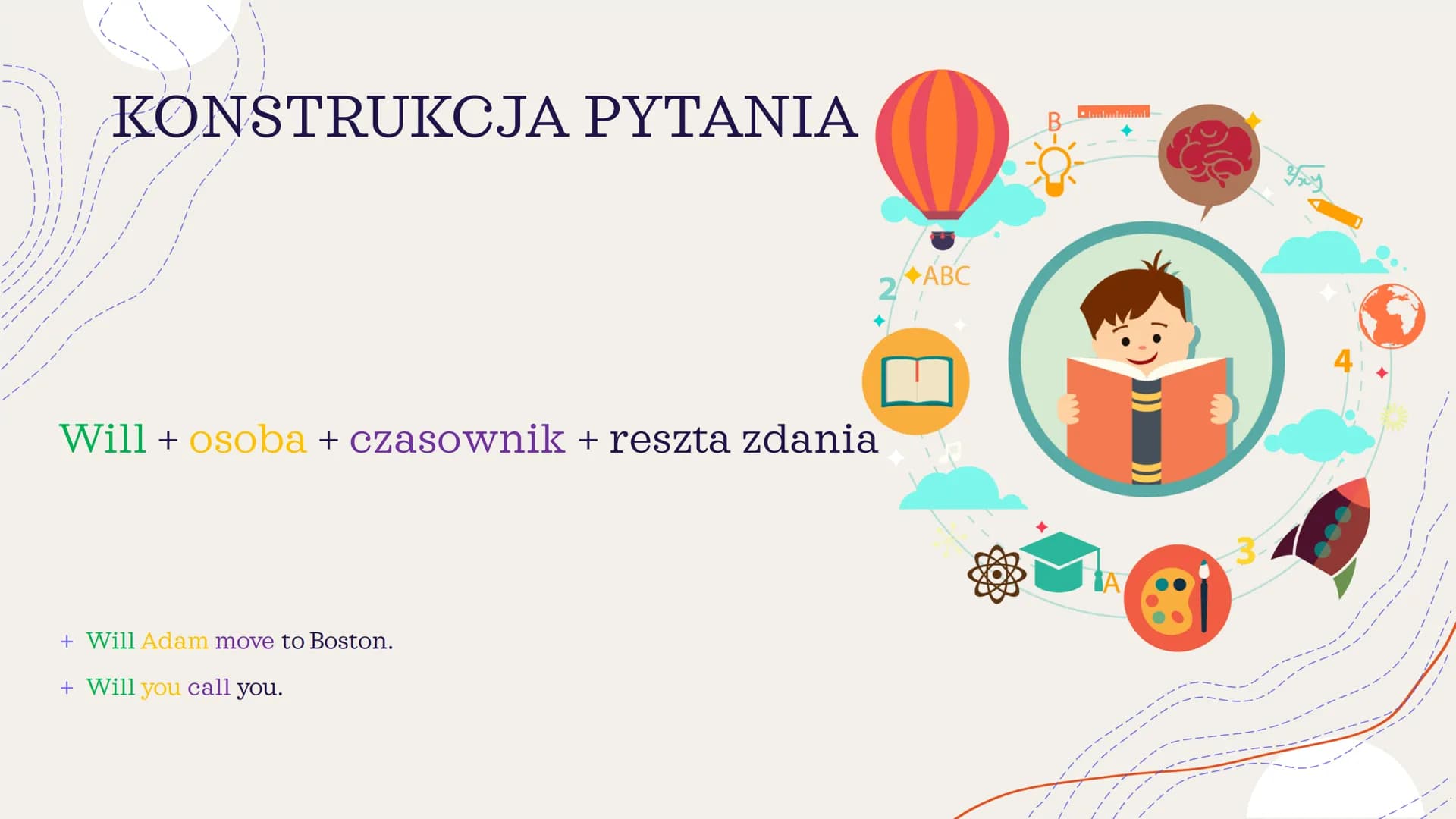 +
Future Simple
&
Future Continuous ZASTOSOWANIE
CZASU
FUTURE SIMPLE
Future Simple używamy mówiąc o spontanicznych
decyzjach, podjętych w ch