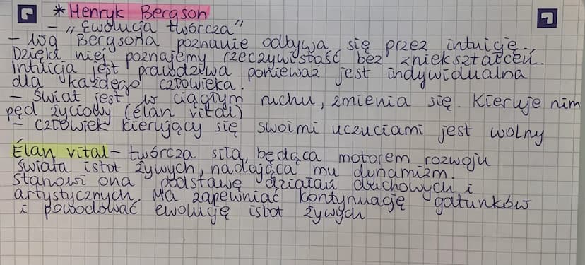 *Henryk Bergson
- " Ewoluga
Bergsona
tworcza"
-
- wg
Dzięld
poznanie odbywa się przez intuige.
poznajemy rzeczywistość bez zniekształceń.
in
