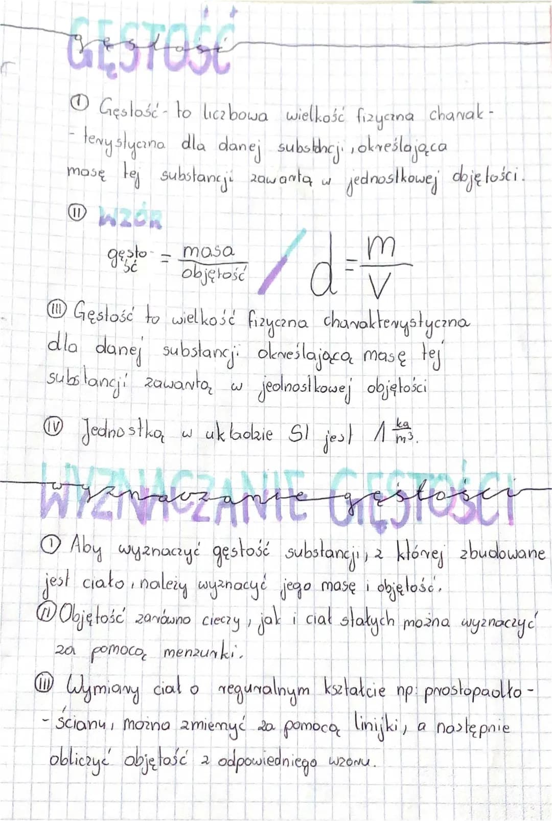 Jak obliczyć gęstość substancji - Zadania na gęstość Chemia Klasa 7