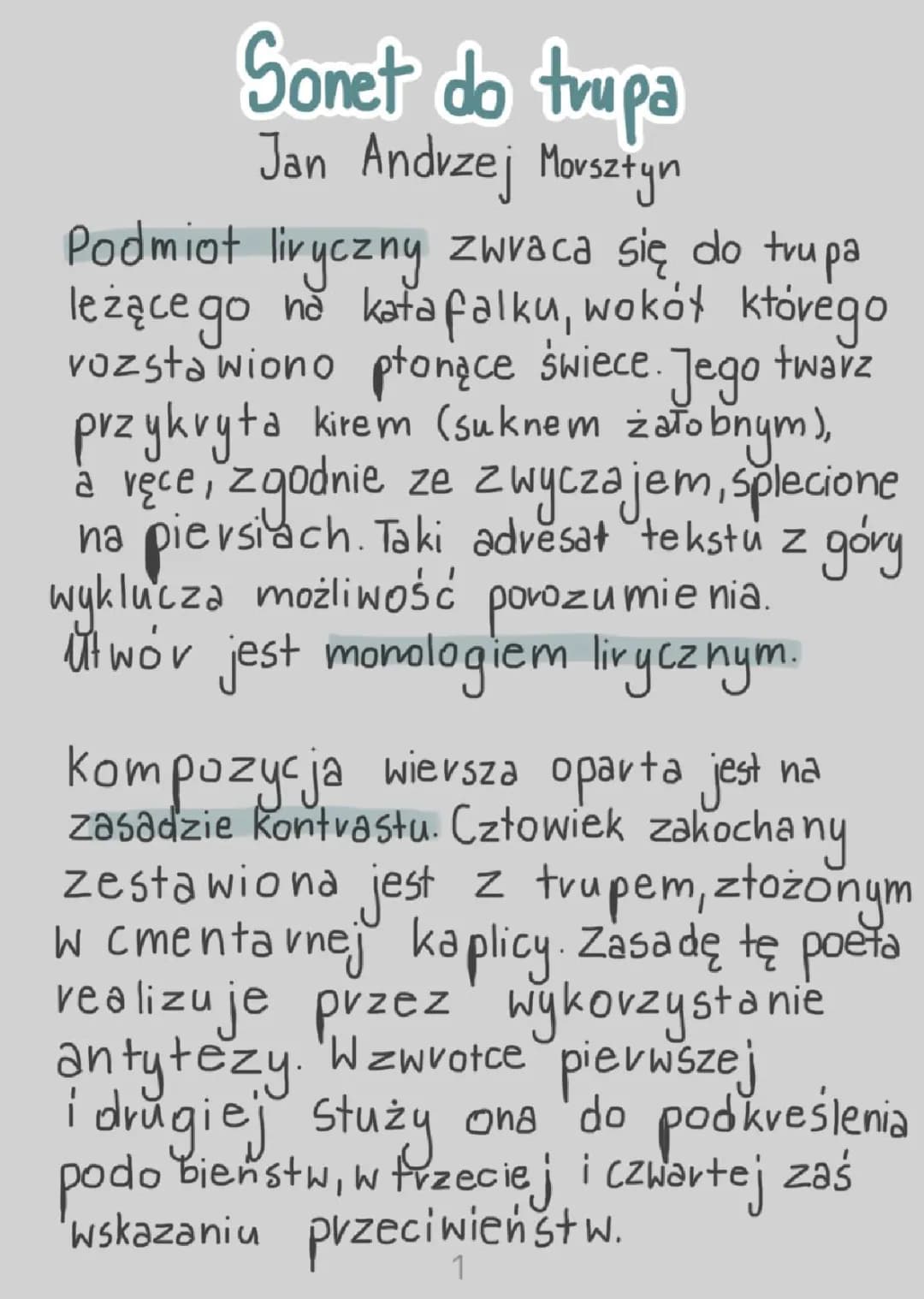 Analiza wiersza ,,Do trupa” Jana Andrzeja Morsztyna: interpretacja i środki stylistyczne