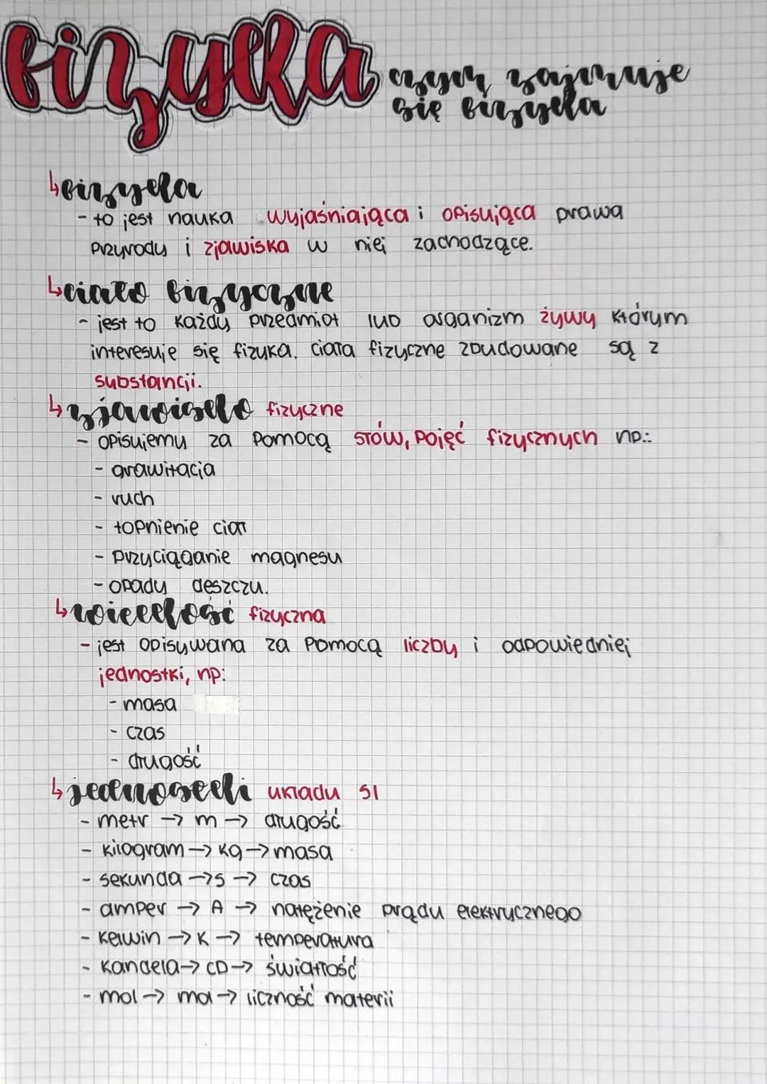 Czym zajmuję się fizyka?