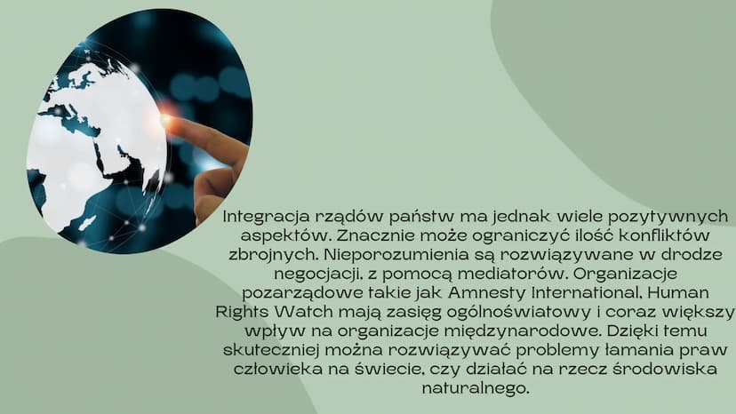 Globalizacja
nieszczęście czy nadzieja dla świata
Barcikowska Urszula Globalizacja jest bardzo szerokim i złożonym procesem,
mającym wpływ n