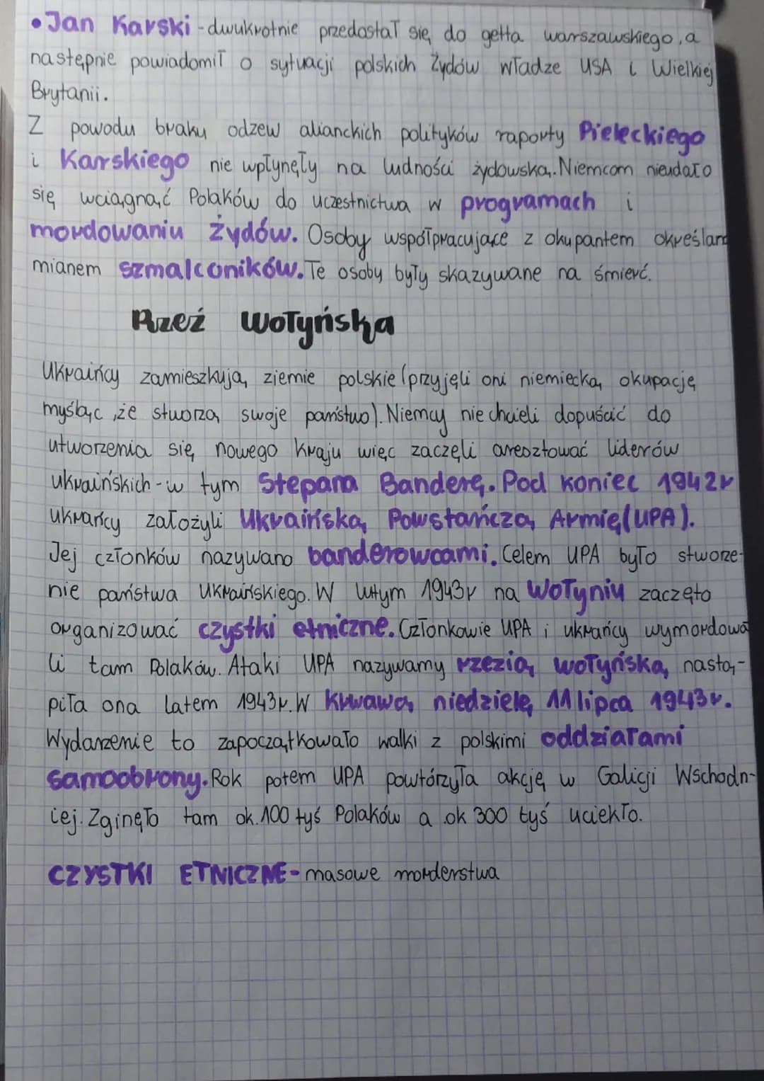 historia
T: Społeczeństwo polskie pod okupacją.
Postawa Polaków wobec okupantów
Pomimo brutalnego terroru stosowanego przez niemieckich okup