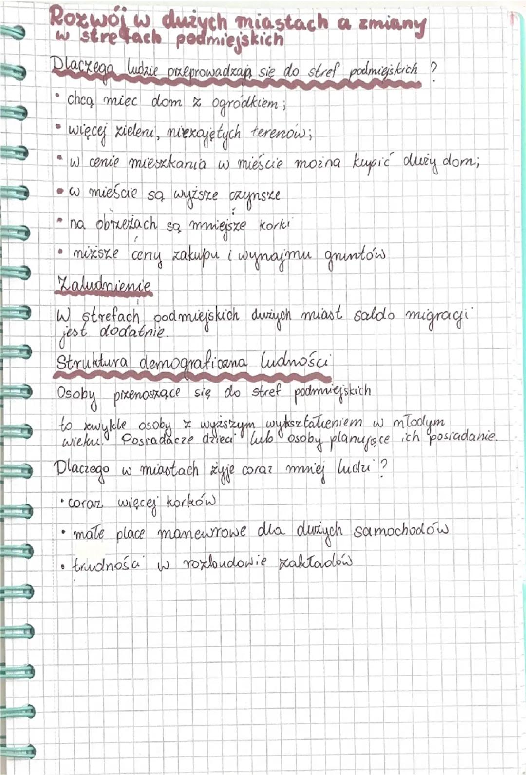# Rozwój w dużych miastach a zmiany
w strefach podmiejskich

Dlaczego ludzie przeprowadzaja się do stref podmiejskich?

*   cheą miec dom z 