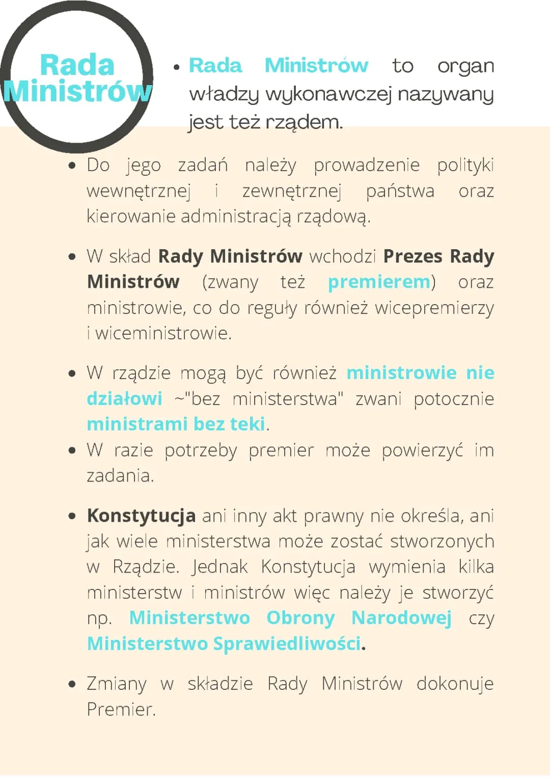 Rada Ministrów - Skład, Zadania i Premiera w Polsce