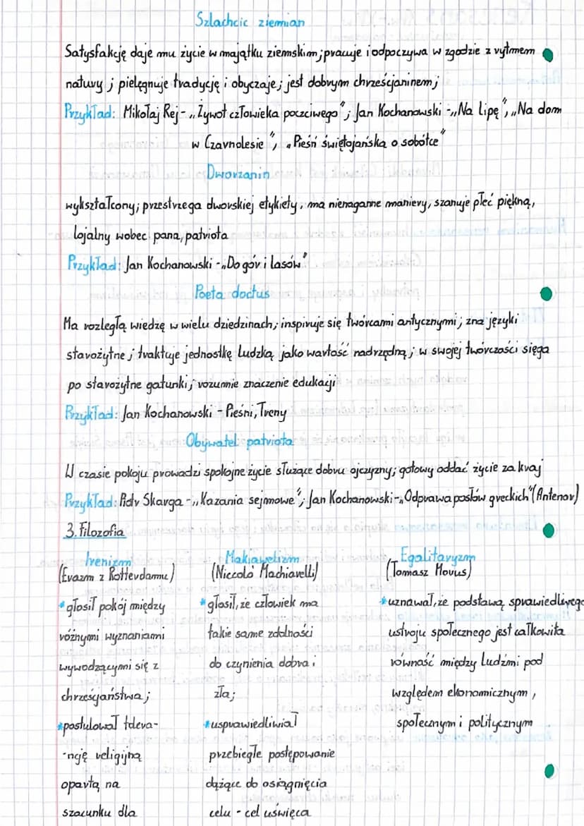 3
5
J
(venaissance - odrodzenie)
Kenesans XV-XVI.
1. Pojęcia
Antropocentryzm
światopogląd, który w centrum zainteresowania stawia człowieka 