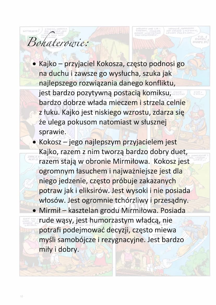 KAPKO
KOKOSZ
Szkoła latania
64
hrista CIOCIU, NUCZ
GO LATRE BO
WIE ODOBR
Bohaterowie:
WITAJCIE!
16
DRUNO NIE LA-
SOBIE WSZYSTKO
PRZYPOMNIEC.
