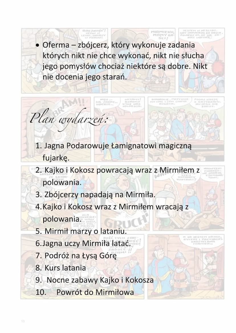 KAPKO
KOKOSZ
Szkoła latania
64
hrista CIOCIU, NUCZ
GO LATRE BO
WIE ODOBR
Bohaterowie:
WITAJCIE!
16
DRUNO NIE LA-
SOBIE WSZYSTKO
PRZYPOMNIEC.