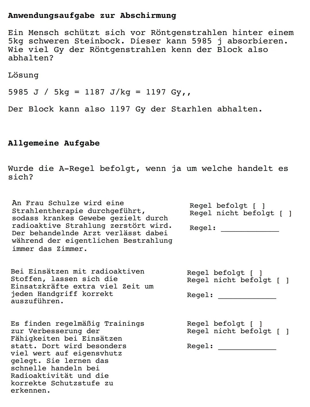 # Die 4-A-Regel

der Radioaktivität

Worum handelt es sich überhaupt?

*   Regel bzw. Methode, die für ABC-
    Einsätze der Feuerwehr oder 
