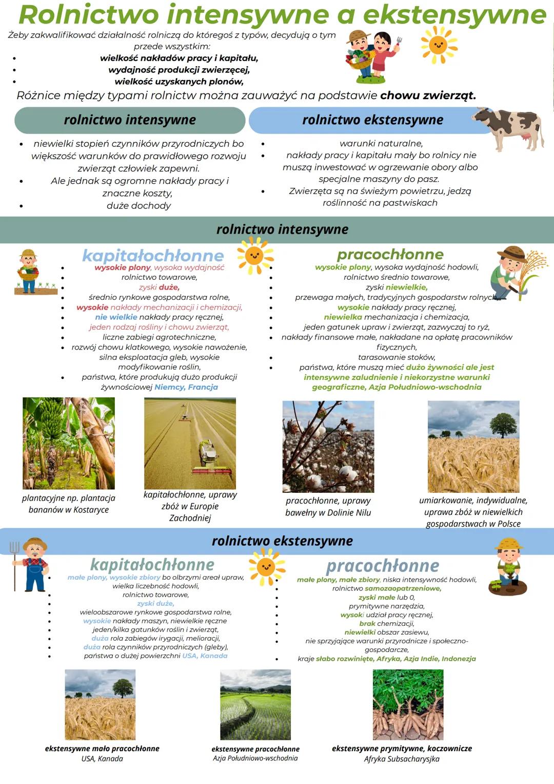 # TYPY ROLNICTWA

rolnictwo samozaopatrzeniowe

rolnictwo głównie w celu
zaspokojenia potrzeb właściciela i
rodziny,
sprzedaje się jedynie n