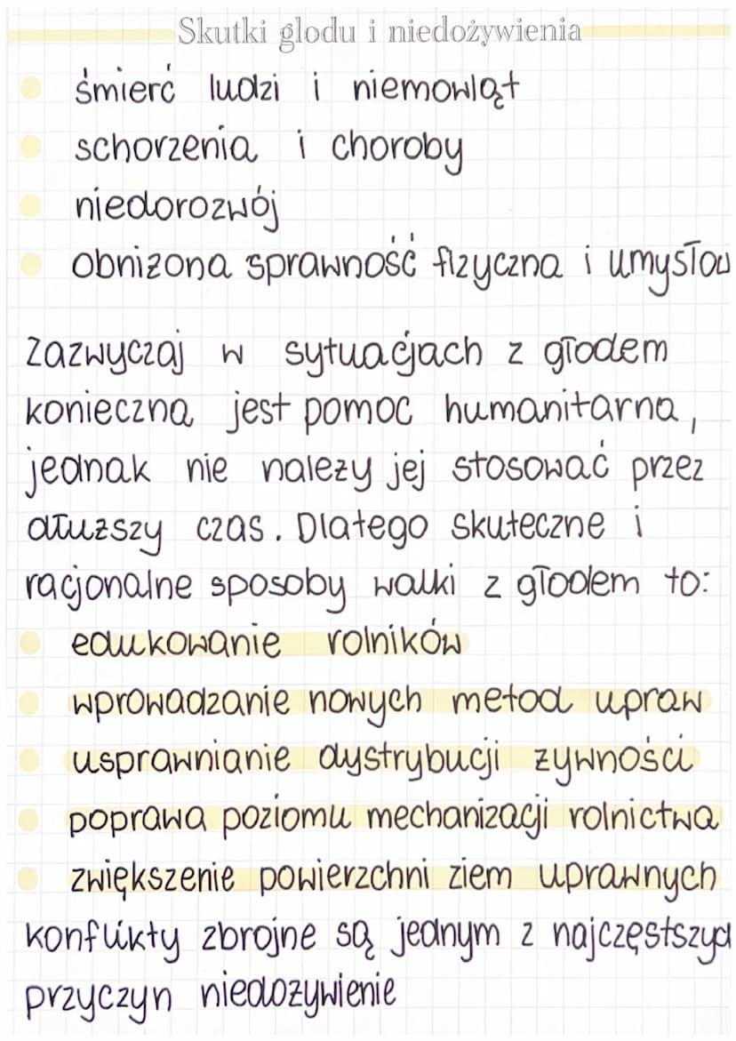 Etiopia
Glód a niedożywienie
Niedożywienie
Niedozywienie to stan w którym wartos
kaloryczna przyjmowanych posiłków jest
niższa od zapotrzebo