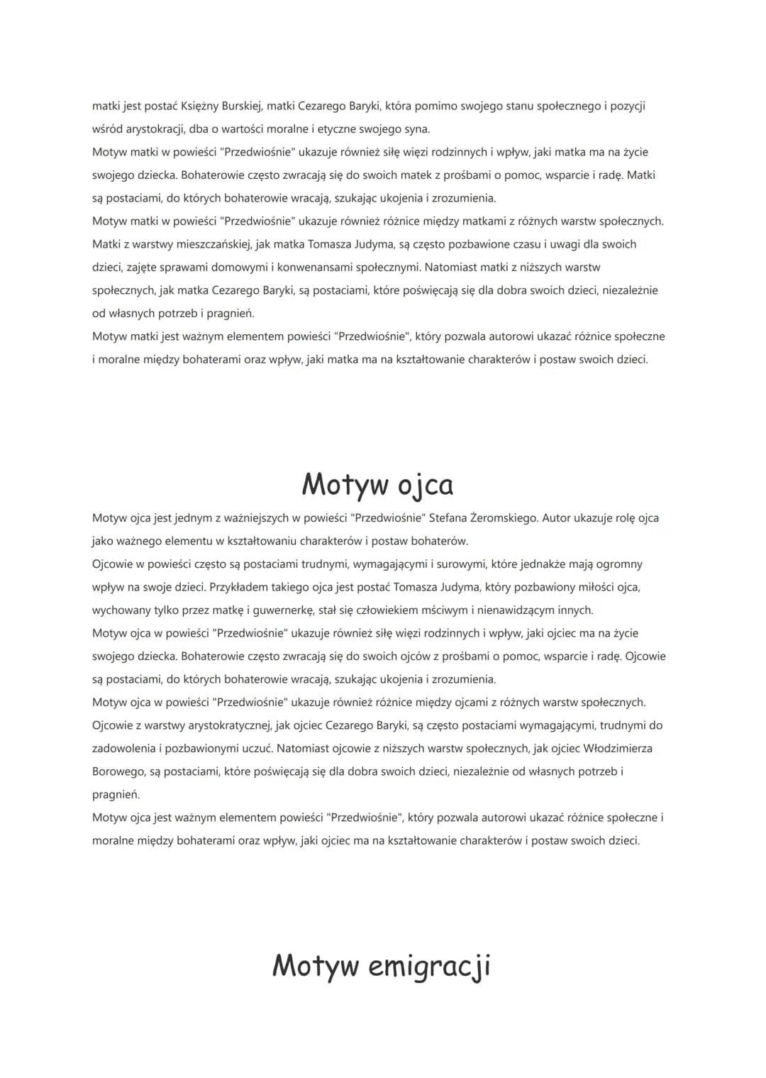 Przedwiośnie- motywy
Motyw ideologii
W powieści "Przedwiośnie" Stefana Żeromskiego istnieje silny motyw ideologii, który koncentruje się na
