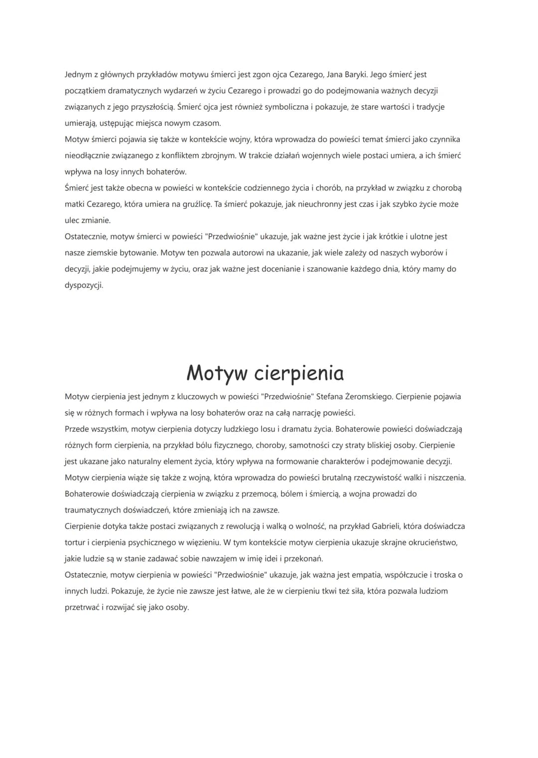 Przedwiośnie- motywy
Motyw ideologii
W powieści "Przedwiośnie" Stefana Żeromskiego istnieje silny motyw ideologii, który koncentruje się na
