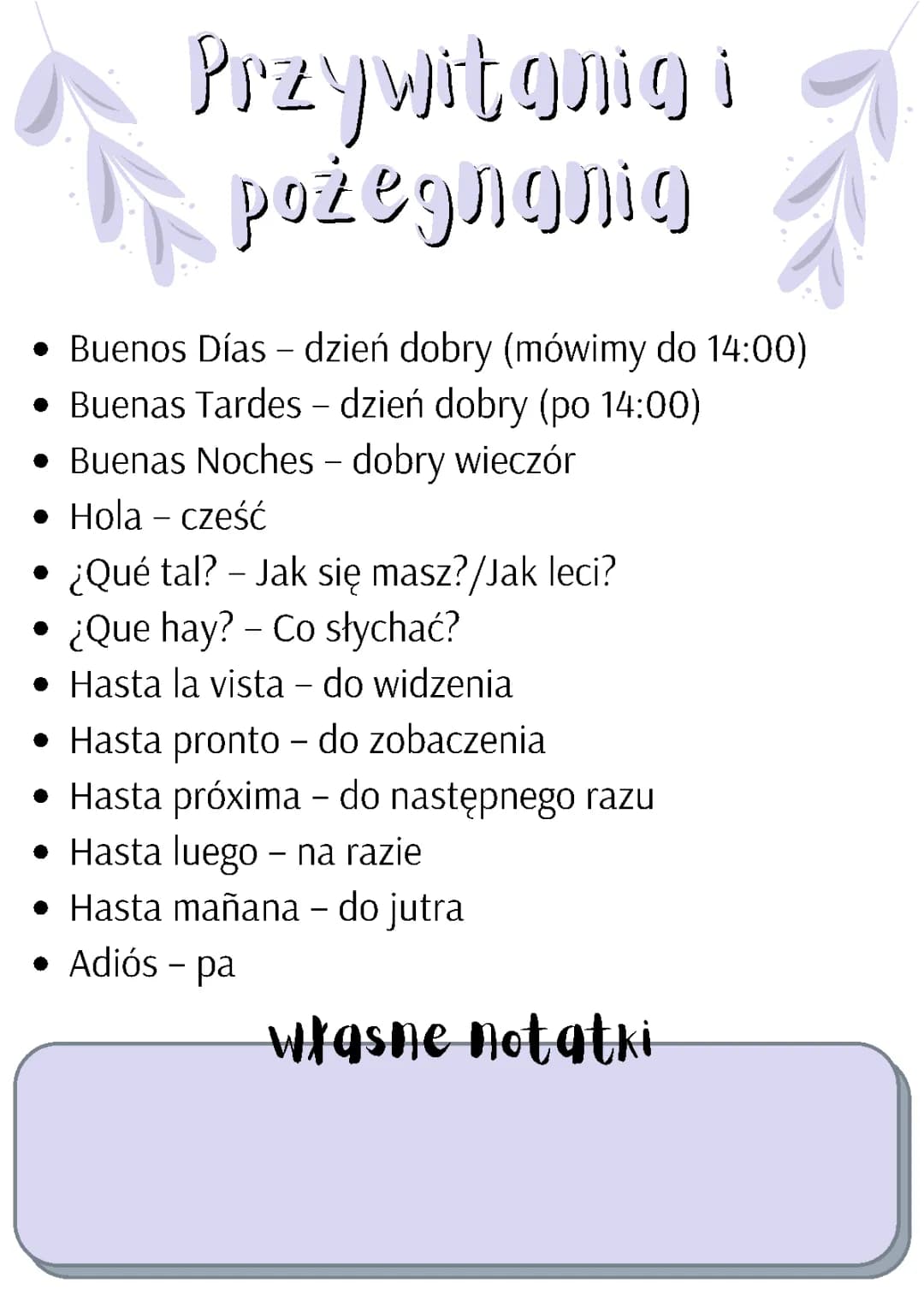 Powitania i pożegnania po hiszpańsku dla dzieci
