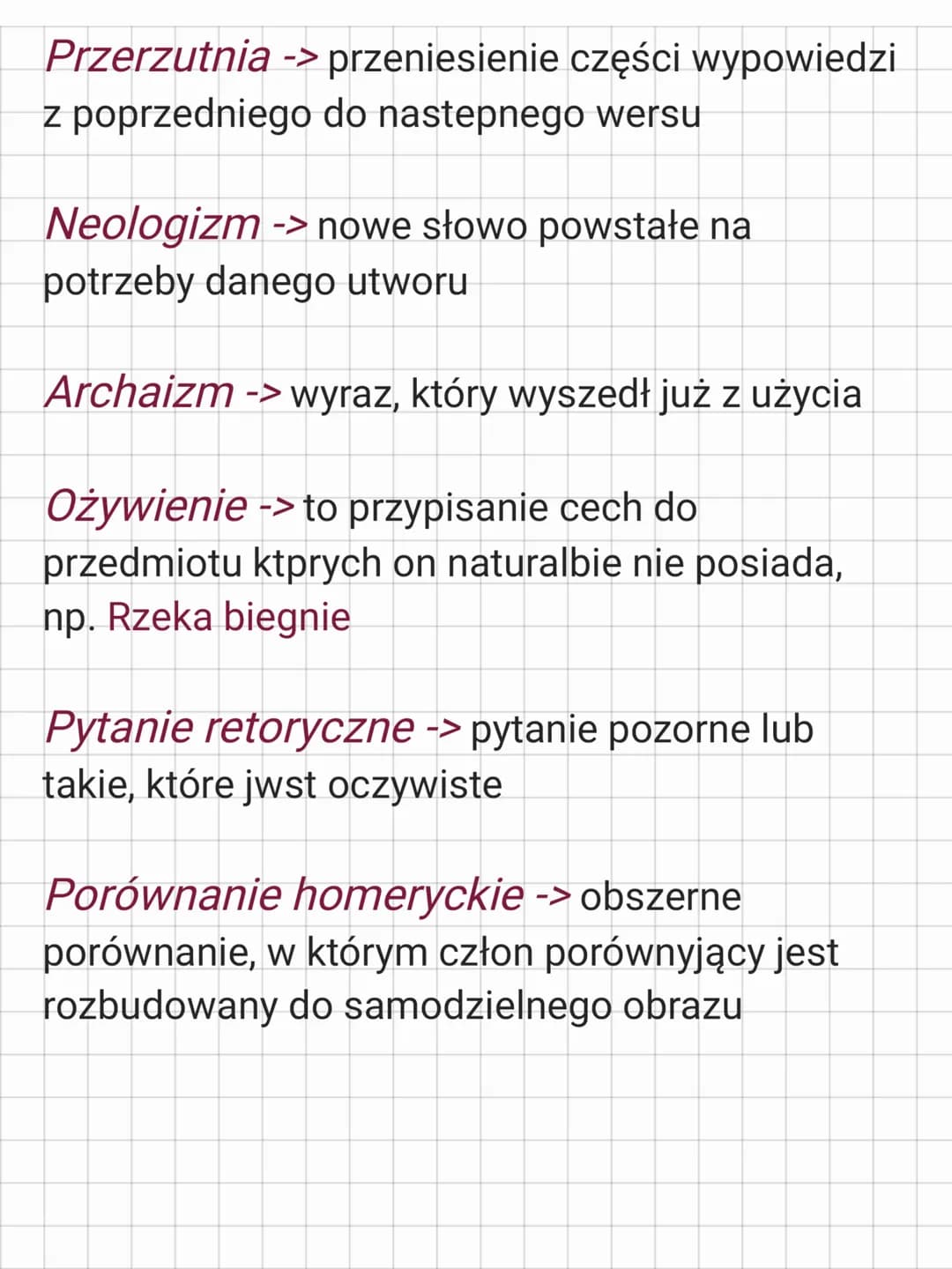Środki stylistyczne
Epitet -> uwydatnia cechy rzeczowników, np.
Mocna nić
Porównanie -> zestawienie kilku
przeciwstawiennych rzeczy, zjawisk