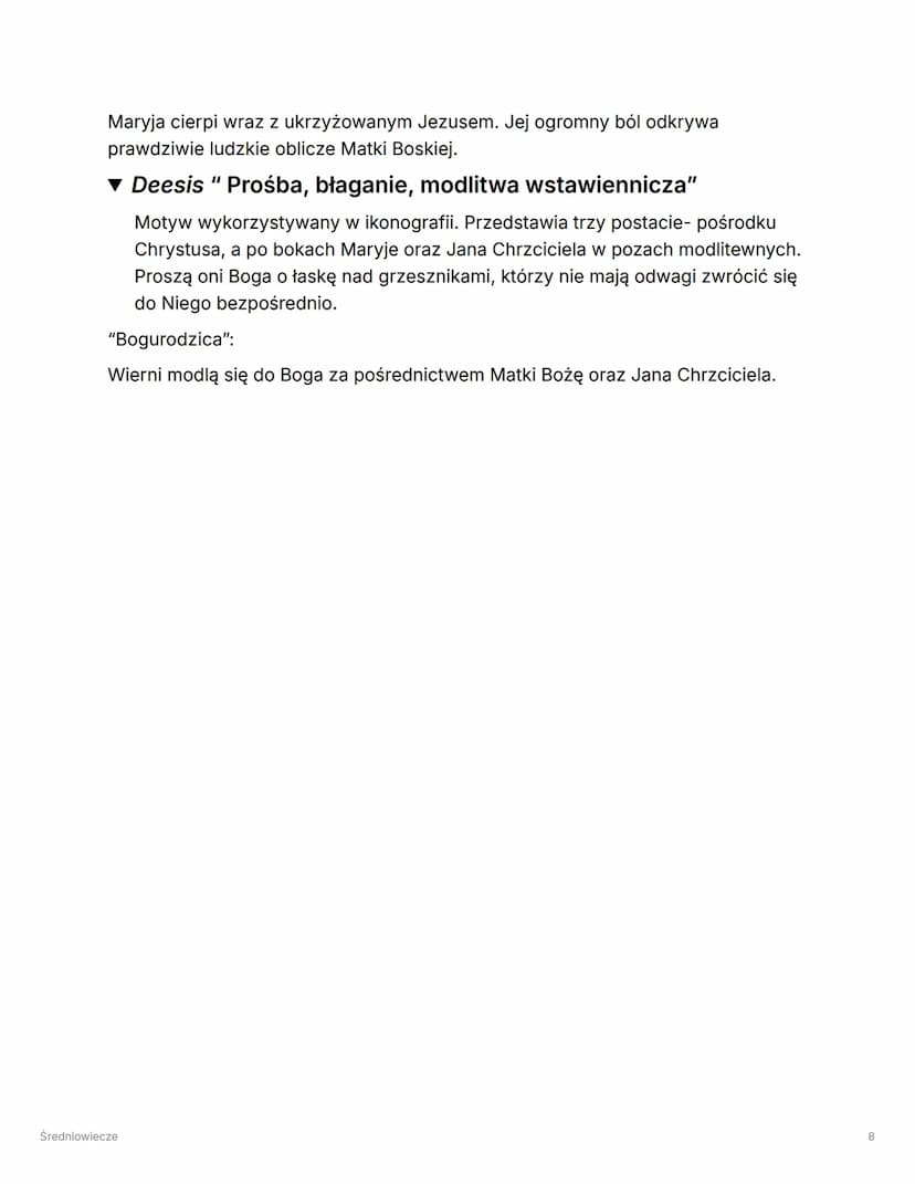 Średniowiecze
Charakterystyka epoki:
Ramy czasowe: w Europie od V w. do XV w., natomiast w Polsce od X w. do końca
XV w.
Nazwa Średniowiecze