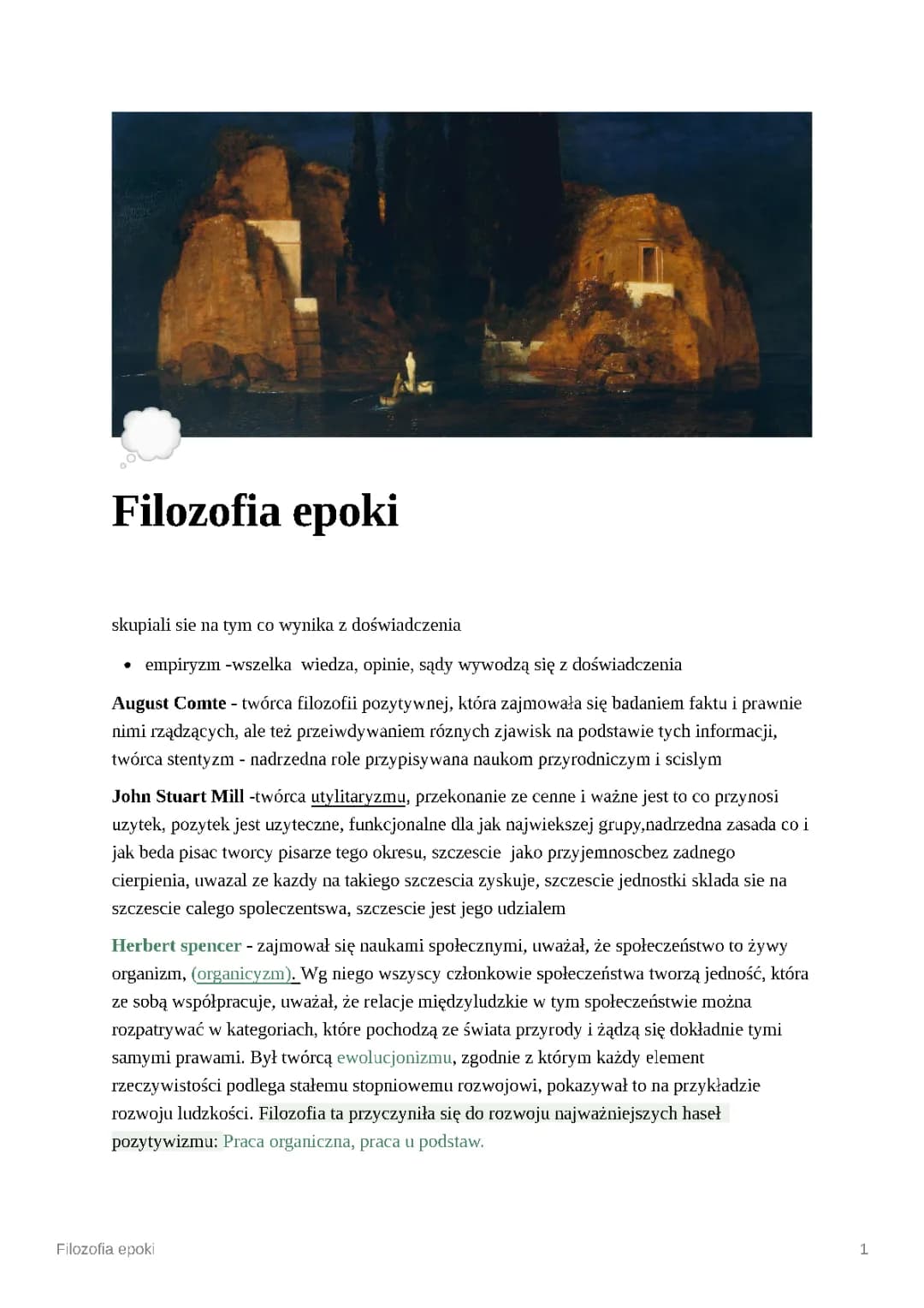 Filozofia pozytywizmu - główne założenia i filozofowie