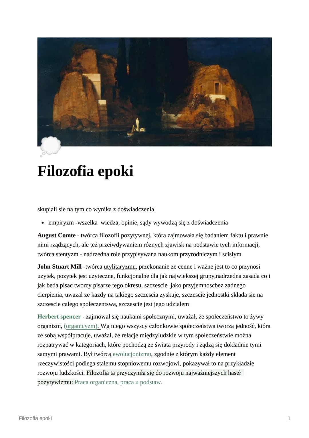 or
Filozofia epoki
skupiali sie na tym co wynika z doświadczenia
• empiryzm -wszelka wiedza, opinie, sądy wywodzą się z doświadczenia
August