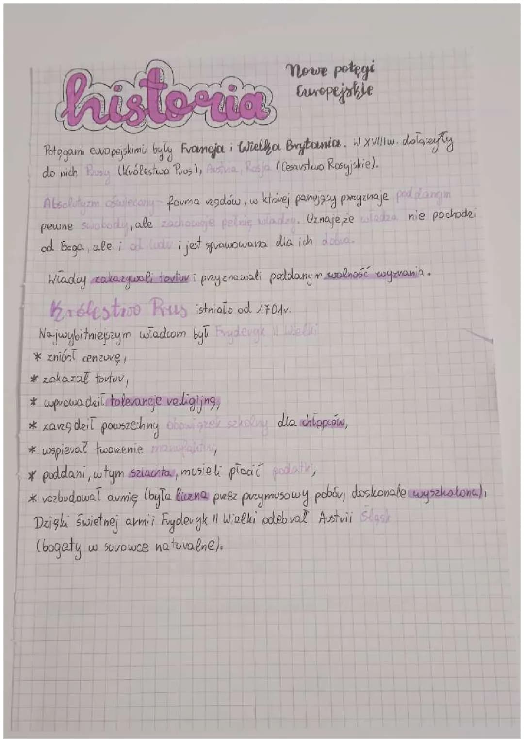 Nowe potęgi Europejskie