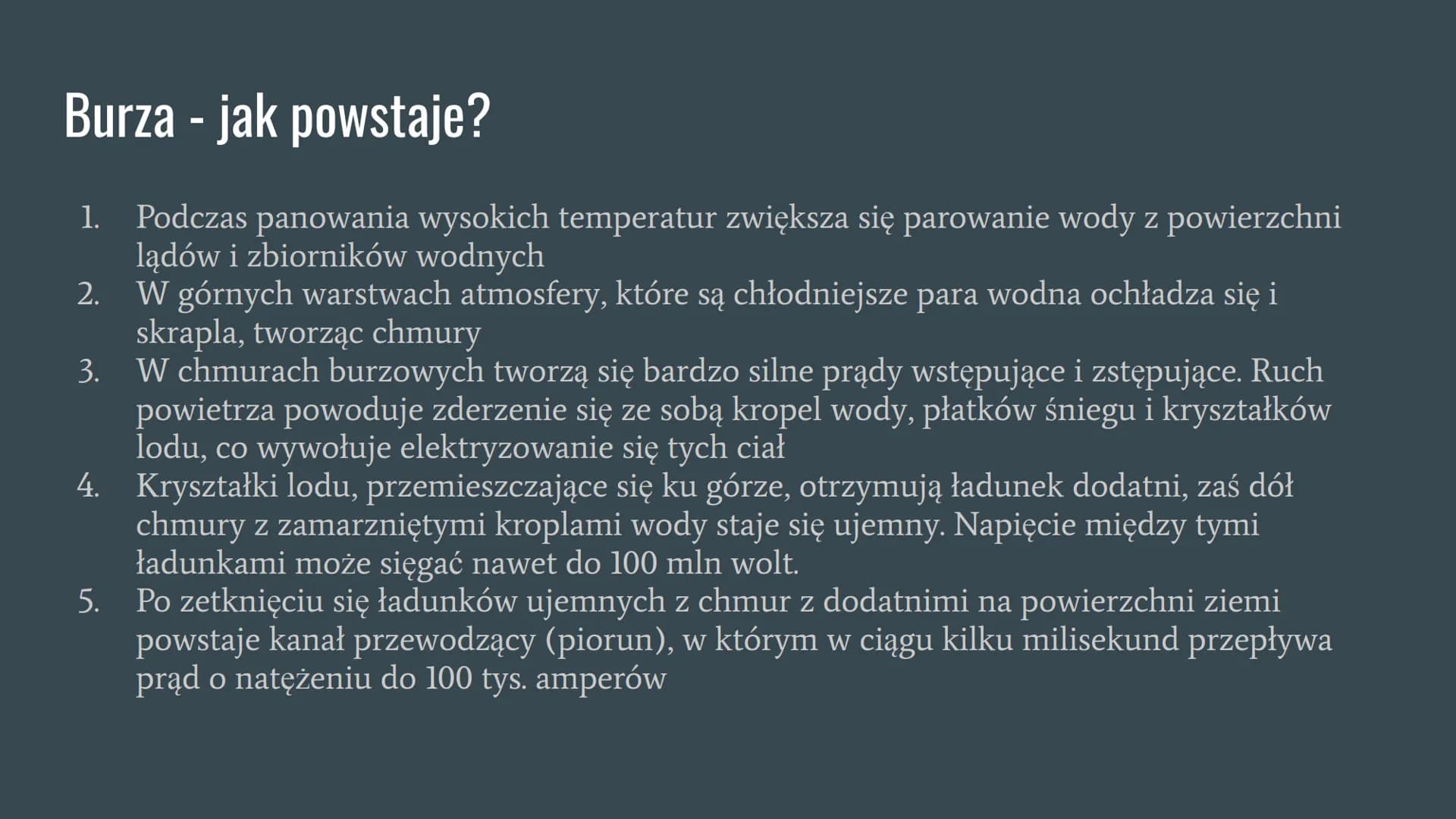 Wyładowania atmosferyczne Wyładowanie atmosferyczne - co to?
Wyładowania atmosferyczne to wyładowania elektryczne zachodzące wewnątrz chmur,