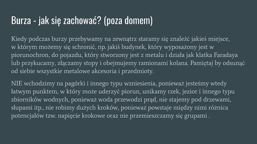 Wyładowania atmosferyczne Wyładowanie atmosferyczne - co to?
Wyładowania atmosferyczne to wyładowania elektryczne zachodzące wewnątrz chmur,