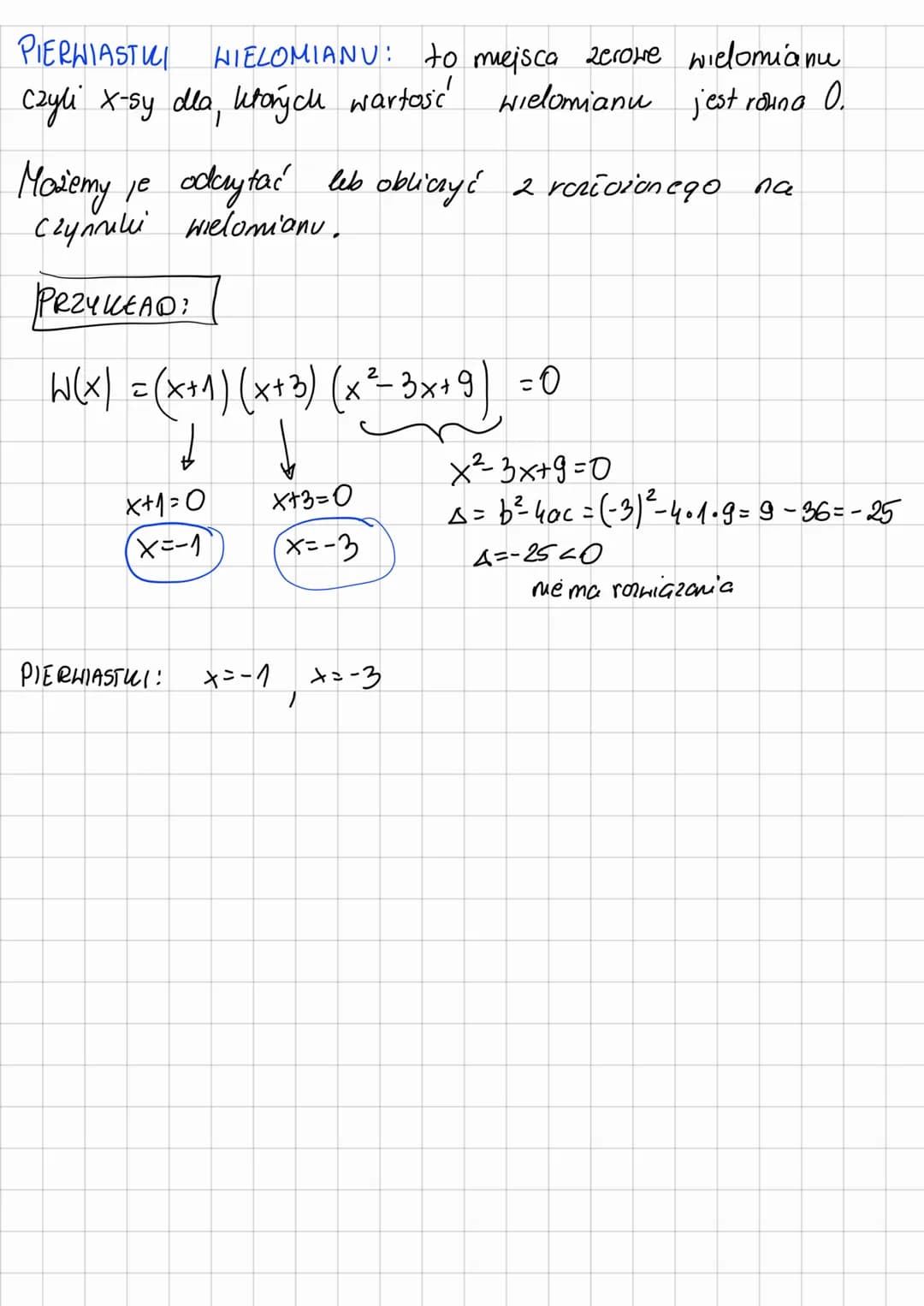 ROZKŁAD
WIELOMIANU NA
CZYNNIKI
Definicja
Raziazyć wielomian
w postaci
Pozwala to nam na
2
no. postać ogólna: W(x) = x² +5x+6
postać iloczyno