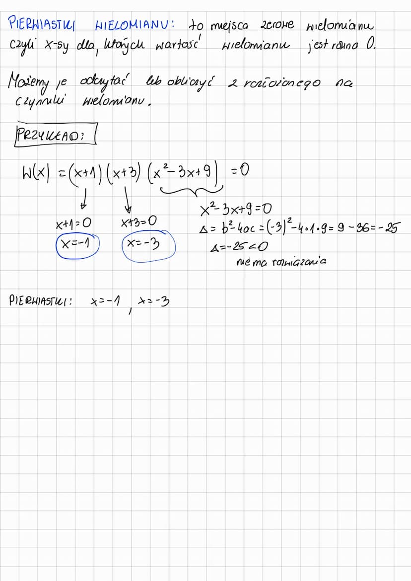 ROZKŁAD
WIELOMIANU NA
CZYNNIKI
Definicja
Raziazyć wielomian
w postaci
Pozwala to nam na
2
no. postać ogólna: W(x) = x² +5x+6
postać iloczyno
