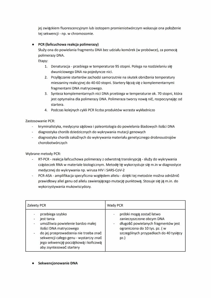 # Podstawowe narzędzia i techniki inżynierii genetycznej
Inżynieria genetyczna - dziedzina nauki, która zajmuje się opracowywaniem technik i
