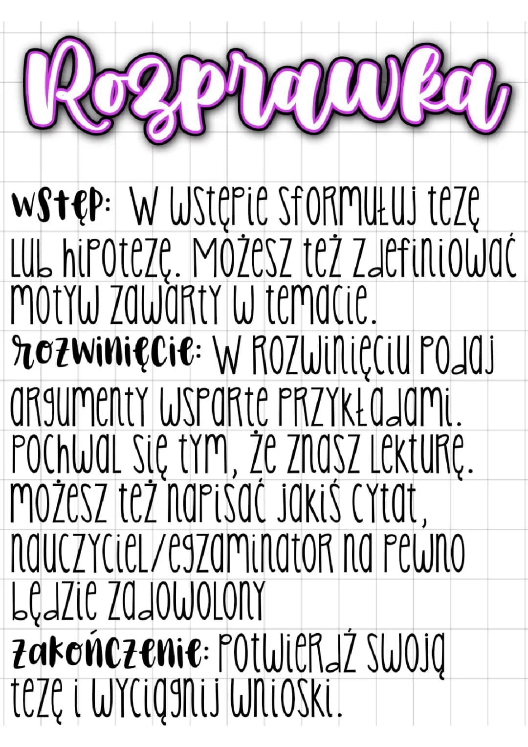 Jak napisać rozprawkę krok po kroku – przykładowa rozprawka maturalna i egzamin ósmoklasisty CKE
